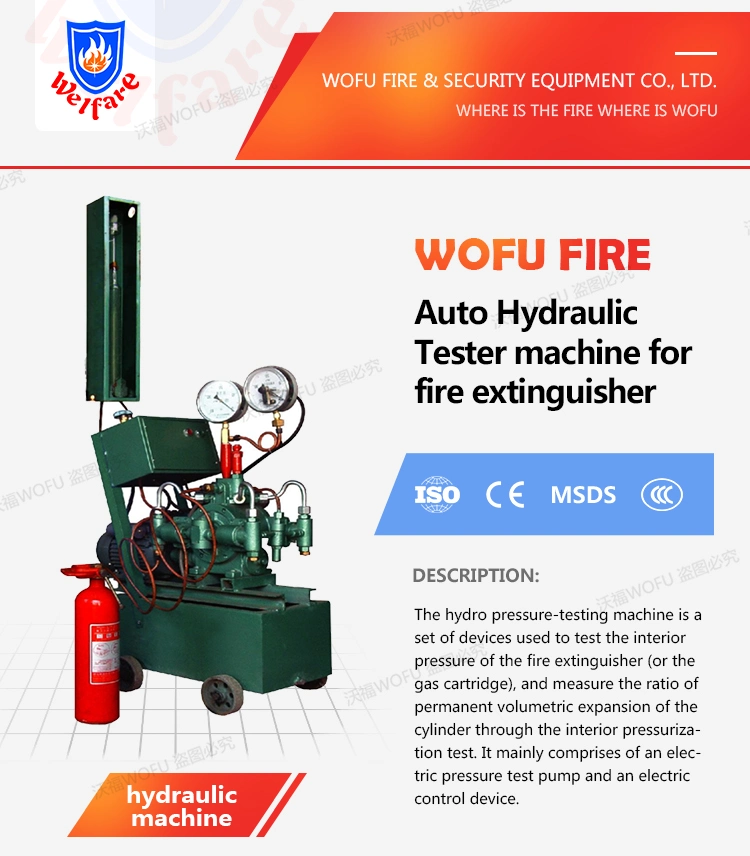 220V Automatic Fire Extinguisher Hydraulic Test Machine