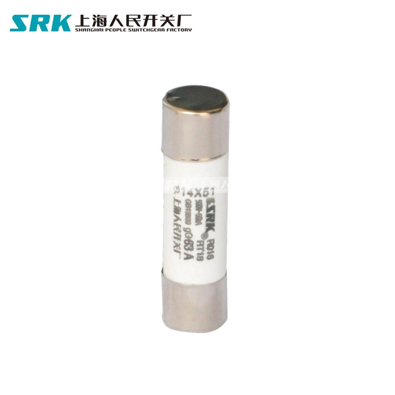 40-Year Factory Cylindrical Type RO16 R016 14*51 10A 16A 20A 32A 40A 50A 63A Ceramic Cartridge Tube Fuse